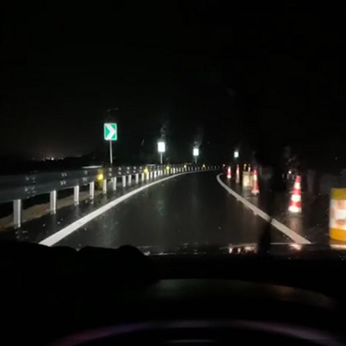 All weather element road marking in Shandong Highway