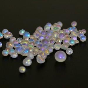 Decorative iridescent glass beads for pool